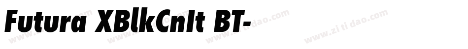 Futura XBlkCnIt BT字体转换